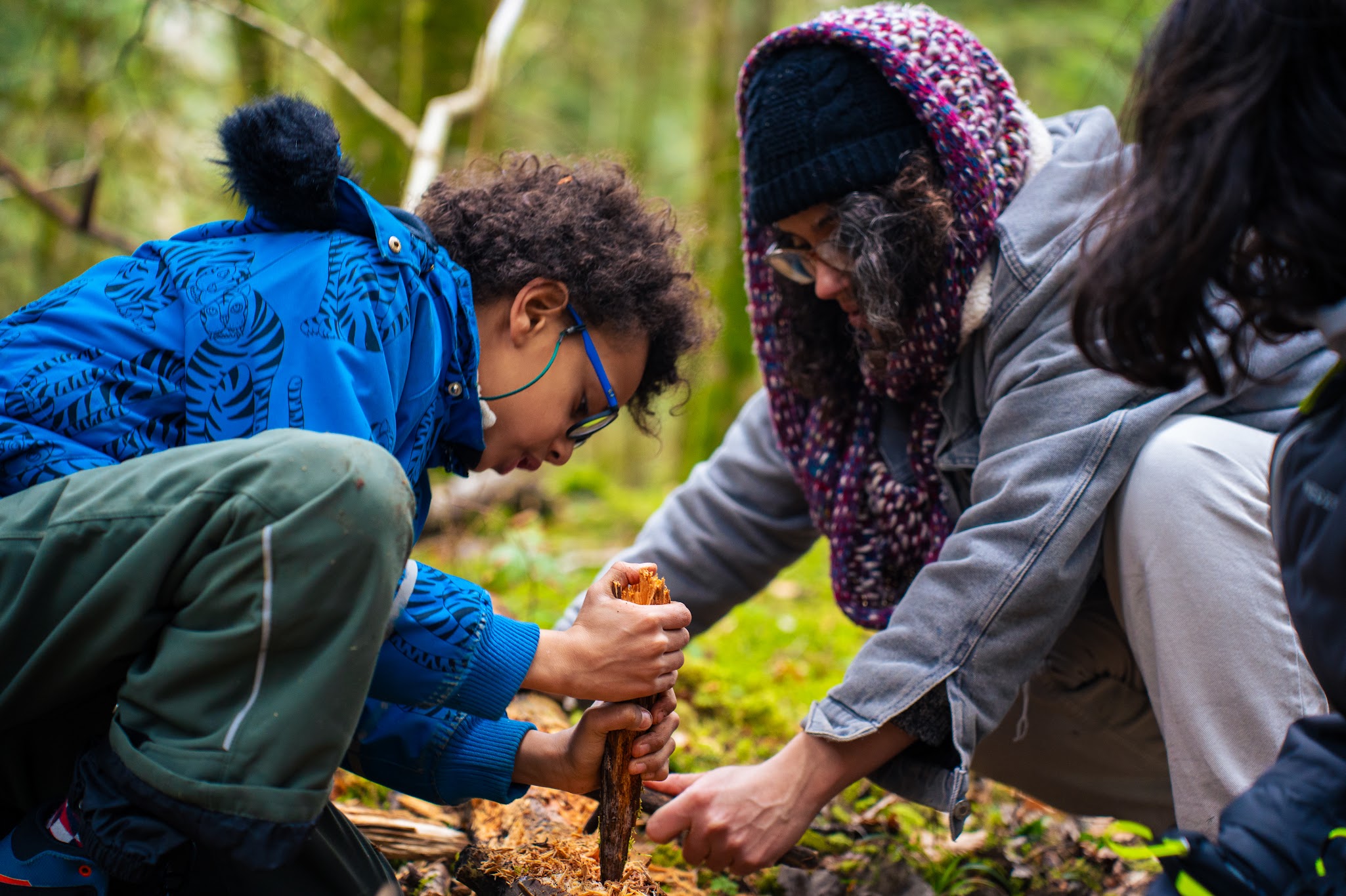 Enfants dans la nature