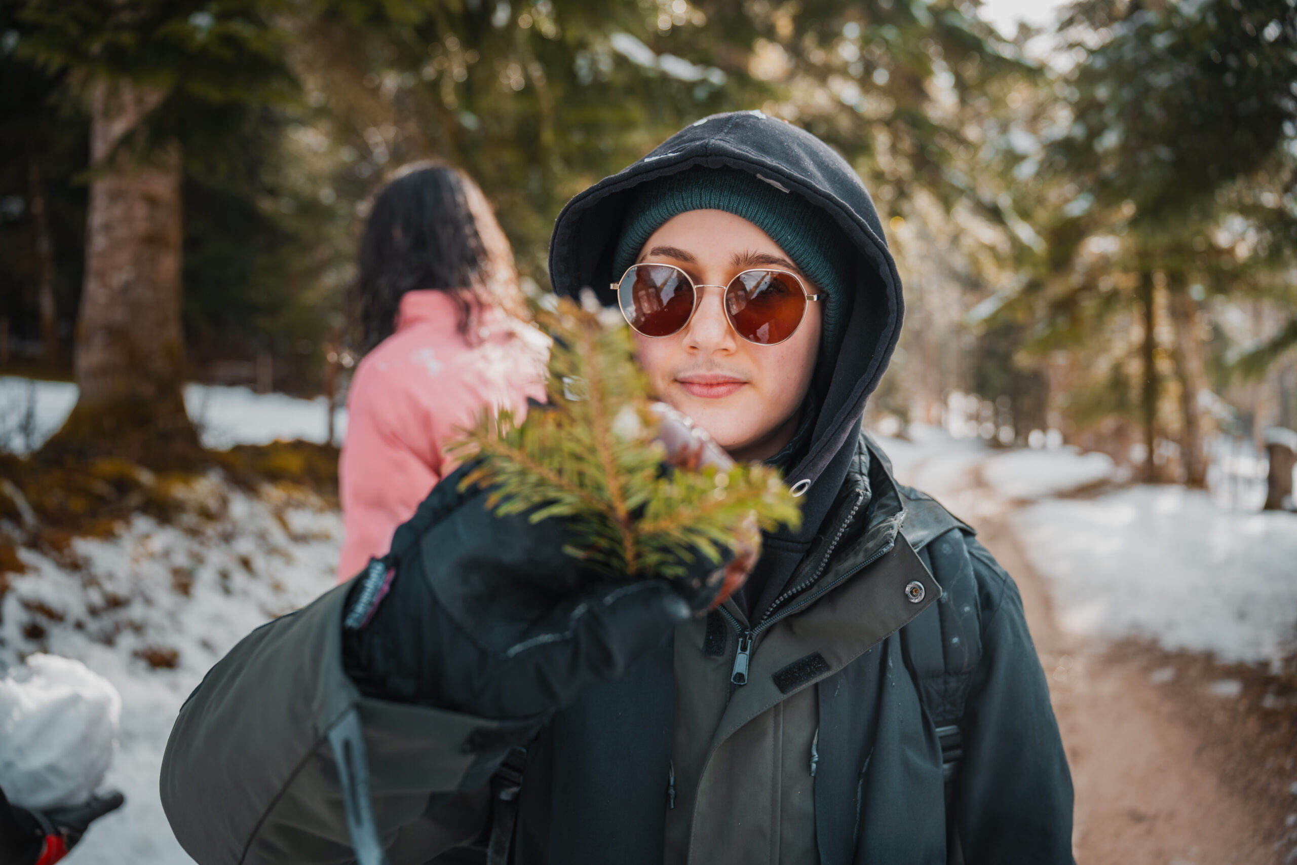 Nature à la neige en colo