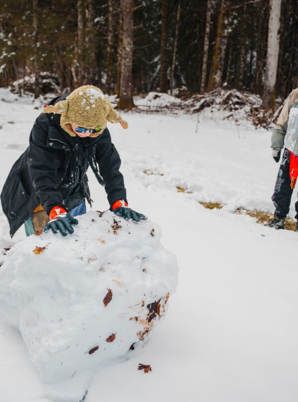 Neige sur une colo d'hiver