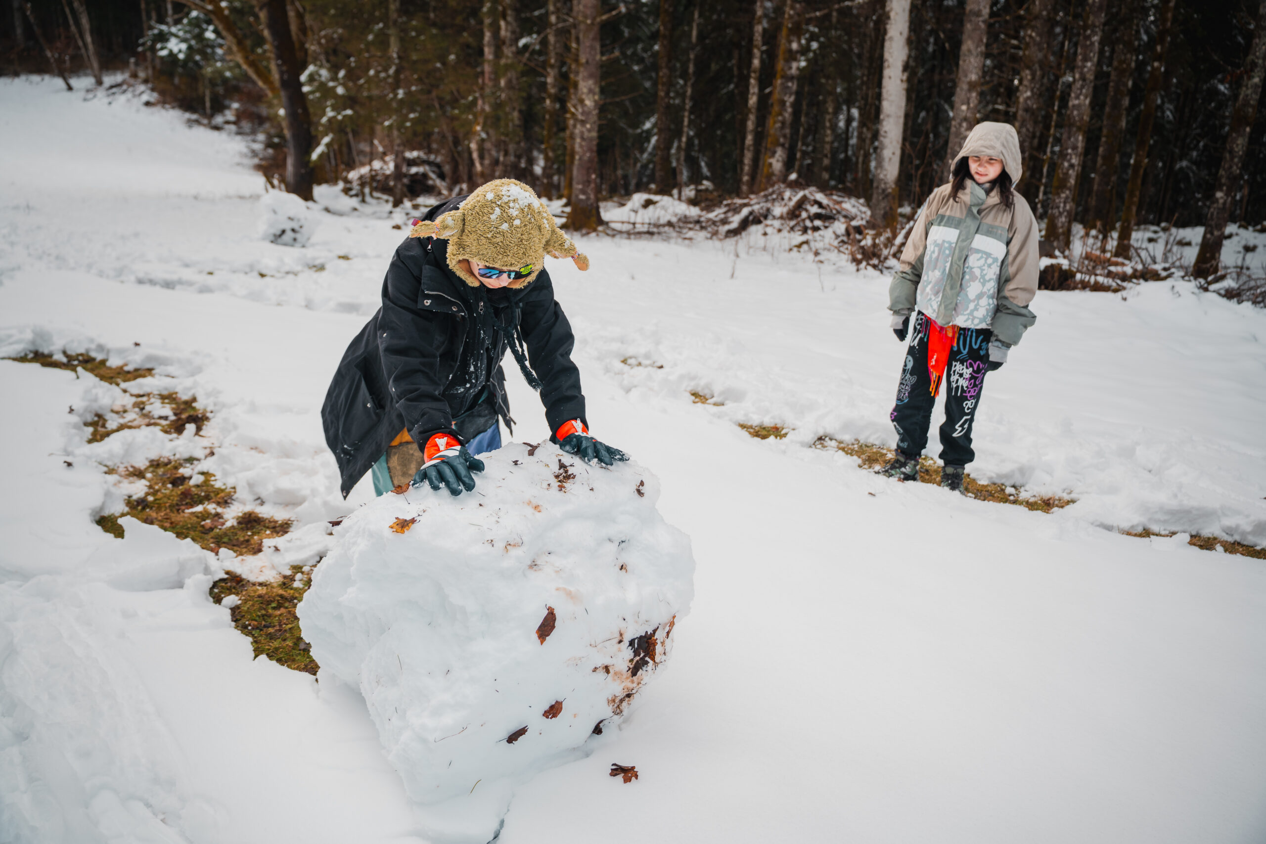 Neige sur une colo d'hiver