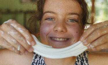 sourire et nourriture